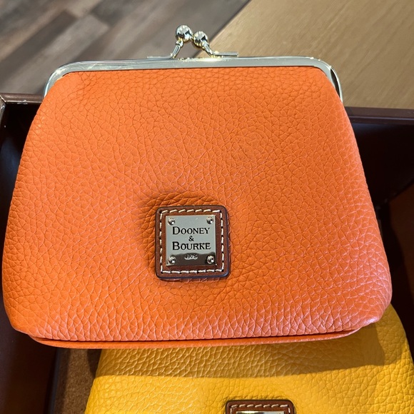 Dooney Bourke Pebble Grain Large Framed Purse, Clementine